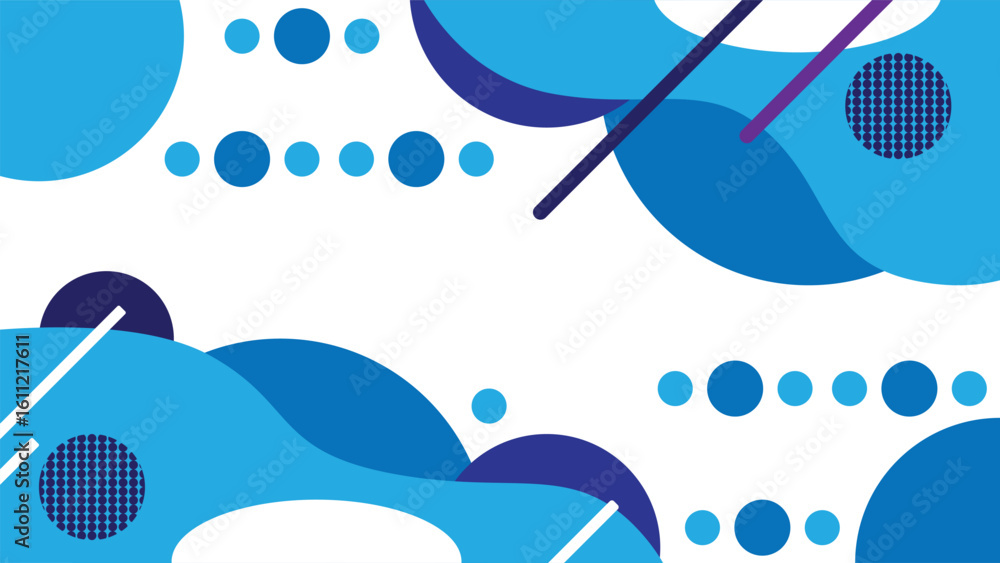 Poster abstract background minimalist with random geometric figures. graphic design elements and resources 