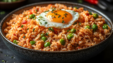 chili con carne, egg fried rice