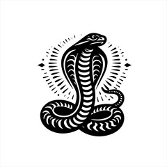 Fototapeta premium Cobra snake illustration