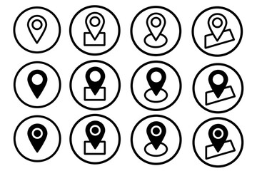 Minimalist vector icons for web and mobile UI, Communication, Navigation, Media