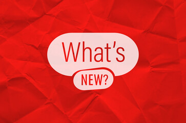 what's new text information sign	