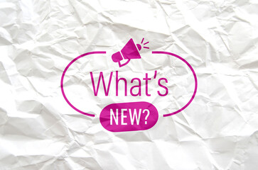 what's new text information sign	