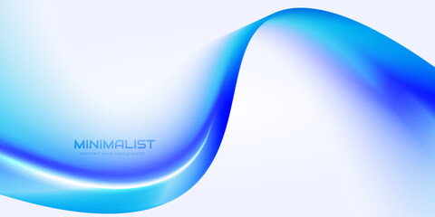 A clean and elegant blue wave design with a minimalist feel, perfect for modern digital projects