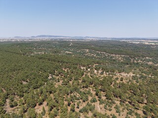 Obraz premium Aerial view of beautiful landscape