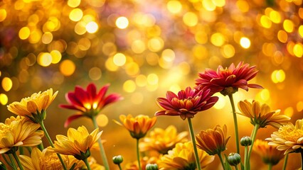 Mindfulness Bloom: Tilt-Shift Macro Photography of Flowers and Gold