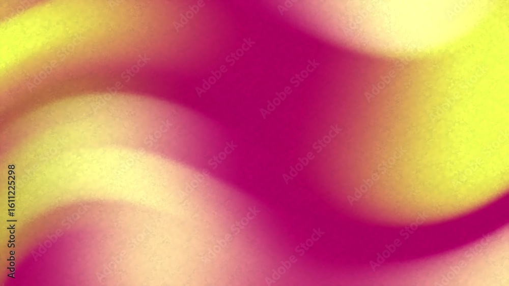 Poster prismatic abstracts noise abstract flowing waves of vibrant yellow and magenta create a dynamic and 