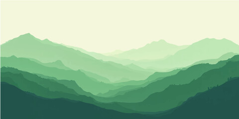 Aerial photo of a snowy mountain range, with a winding, icy river flowing through a forested valley