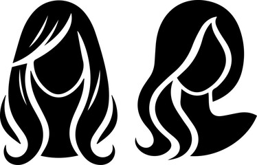Woman Head or Face Vector Illustration. Simple Elegant Silhouette Vector Art. Incredible Silhouette Vectors. Perfect Neat and Clean Vector Art of Human Head. Black Color Profile Vector.