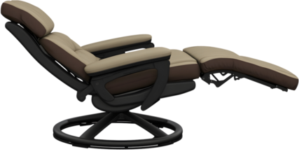 Relaxing recliner chair home living room furniture modern design side view comfort concept