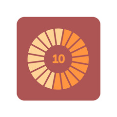 10 running times icon