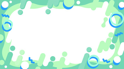 Modern green geometric background inspired by lime and mint tones