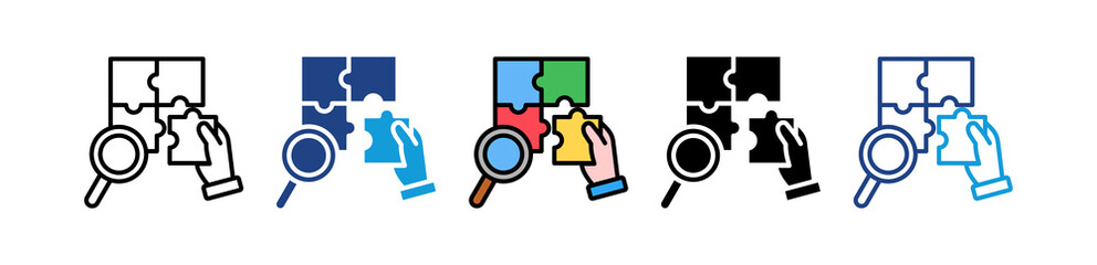 Skill Gap Analysis multiple icon