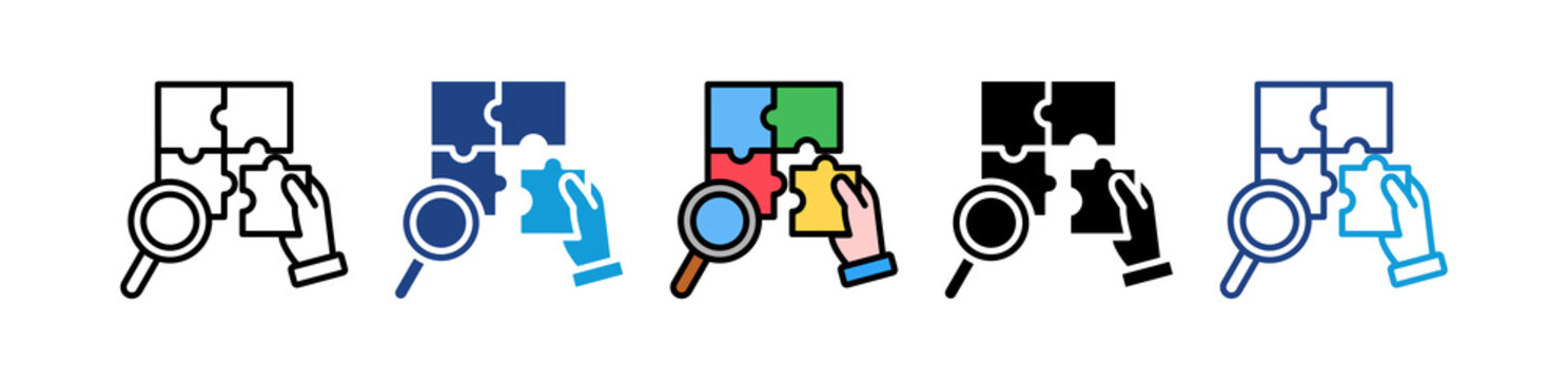 Skill Gap Analysis multiple icon