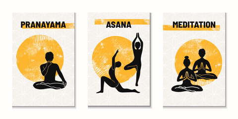 Yoga Concepts Decorative Poster Set