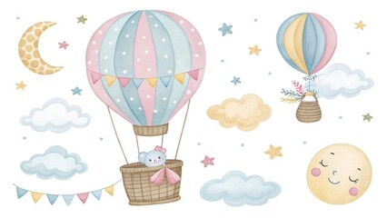 happy birthday card with balloons