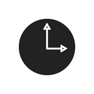time icon, web disain, minimalistic image, vector simple disain