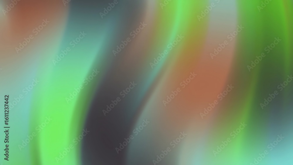 Poster prismatic abstracts backgroundsabstract background with flowing lines of green, teal, and orange cre