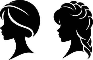 Human Head or Face Vector Illustration. Simple Elegant Silhouette Vector Art. Incredible Silhouette Vectors. Perfect Neat and Clean Vector Art of Human Head. Black Color Profile Vector.