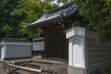 京都 広隆寺 書院の門前