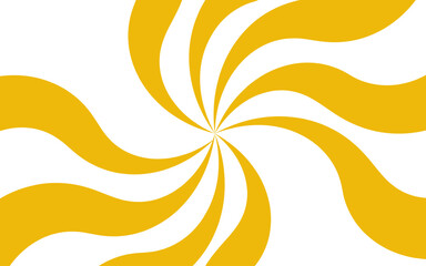 Abstract background with rays retro starburst and Funky ray elements, circle motifs. Fun minimalist pattern with sunbeam waves. Yellow ray sunburst cartoon, pop ad shine retro design.