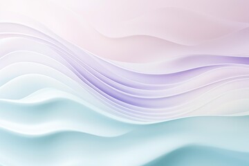Fototapeta premium Soft pastel colors blend seamlessly in an abstract wave pattern, creating a serene and flowing background