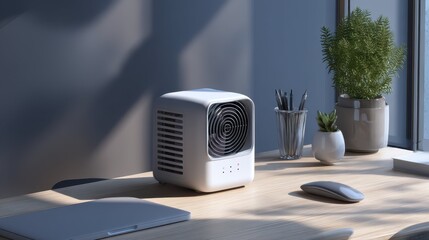 Compact and Portable Desk Air Conditioner for Personal Use