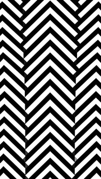 Black and white herringbone pattern