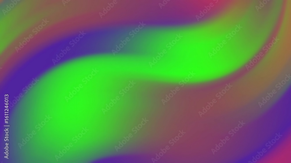 Poster prismatic abstracts backgroundsgradient mesh blend of vibrant green, purple, and red colors creating