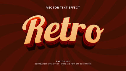 retro editable text effect