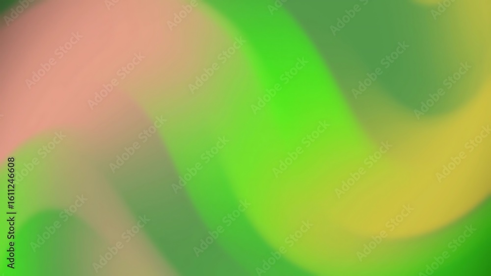 Poster prismatic abstracts backgroundsabstract background with flowing gradients of green, yellow, and pink