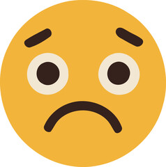 Sad Emoji: A close-up shot of the universally recognized emoji symbol, this image represents the state of sadness. This simple yet powerful visual icon perfectly captures the feelings.