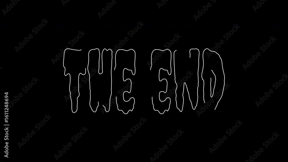 Poster animation of abstract light in white with the text 