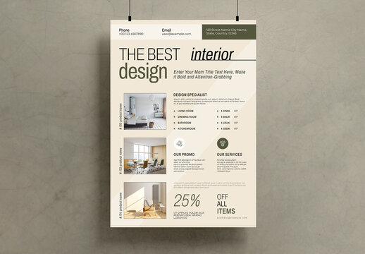Interior Design Flyer Template
