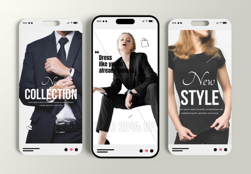 Modern Editable Fashion Social Media Story Post Template