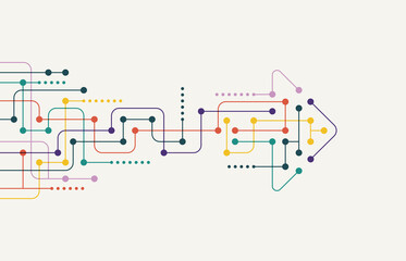Abstract arrow direction. Technology background. High speed. Hi-tech
