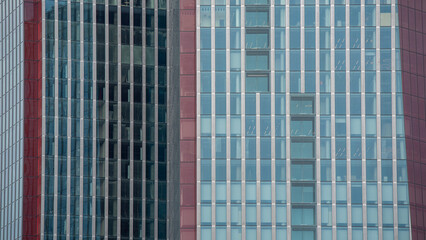 blue wall business buildings architectural background