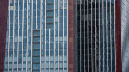 blue wall business buildings architectural background