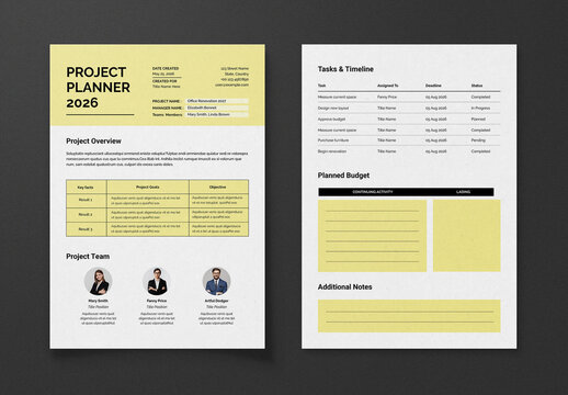 Office Renovation Project Planner