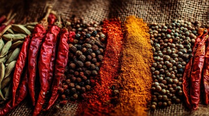 Exploring vibrant spices and herbs culinary market food photography rustic setting close-up flavor diversity