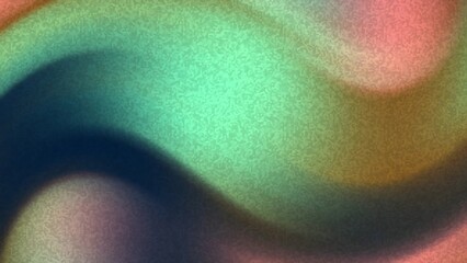 Prismatic Arctic Night Abstract multicolored gradient with grainy texture creating a dynamic and fluid visual effect background