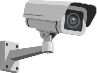 Modern CCTV Security Camera Illustration. Surveillance System for Safety, Monitoring, and Protection.