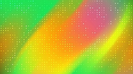 Ombre Aurora Candy Abstract background with vibrant green, yellow, and pink hues and dotted pattern for modern design needs