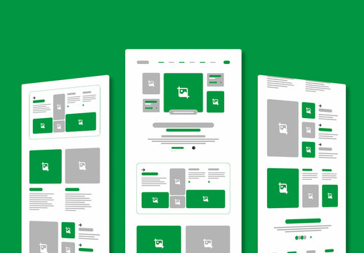 Wireframe Landing Page Design