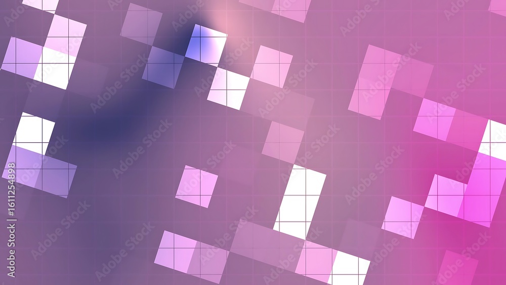 Poster prismatic berry navy abstract geometric background with squares and grid lines creating a modern dig
