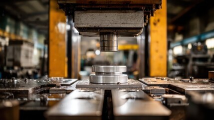 Hydraulic Press Machine for Metal Compression in Industrial Setting