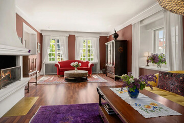 modern luxury villa apartment interior