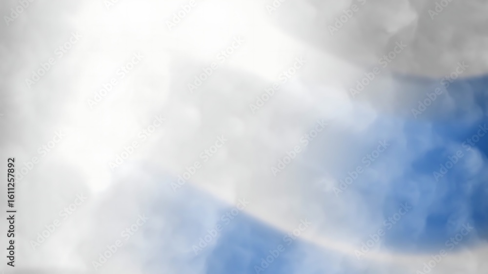 Poster prismatic blue denim warm abstract bokeh background with white and blue hues creating a soft, dreamy