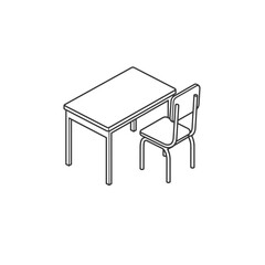Student Desk. Focus zone