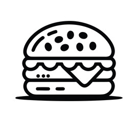 Stylish Motion Burger Graphics for Culinary Promotions
