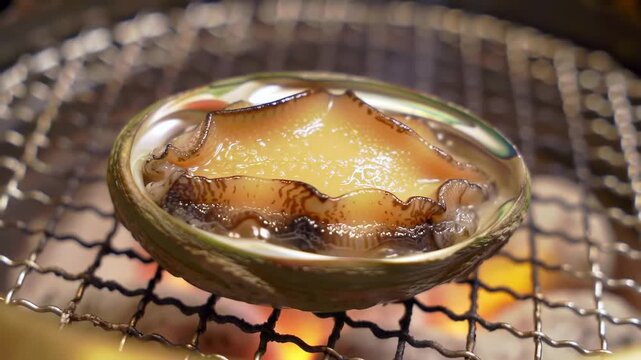 Abalone on a grill